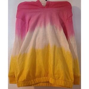 Garanimals 18M Pink dye style LS Ombre baby girl multi colored Hooded Tee NWT